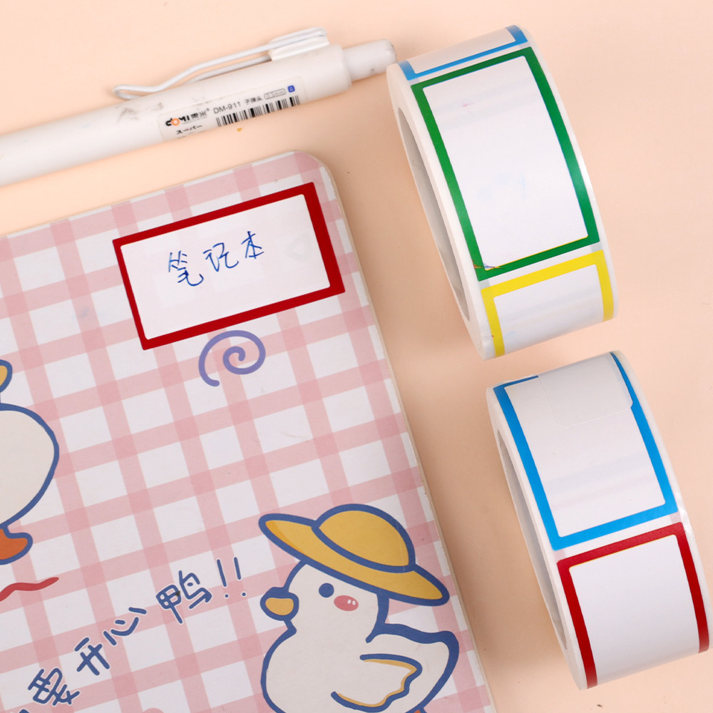 250 Stickers 4 Colors Name Tags Labels - Colorful Label Stickers ...