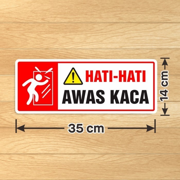 Sticker Sign Beware of Glass Beware of Glass Door Wall Marking Label ...