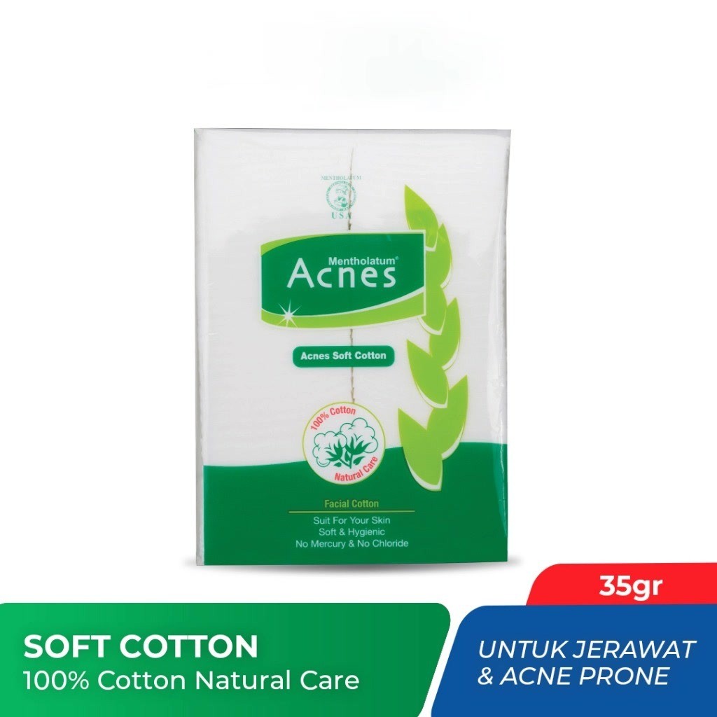 Acnes Soft Cotton - 35gr / Merah Jingga Official - Gambar 2