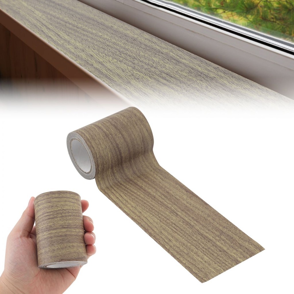 ZYJT Wood Grain Repair Tape - Cherry Pattern, 2.4 Inch X 15 Ft Roll, Self-Adhesive For Furniture, Floors, Baseboards - View #6