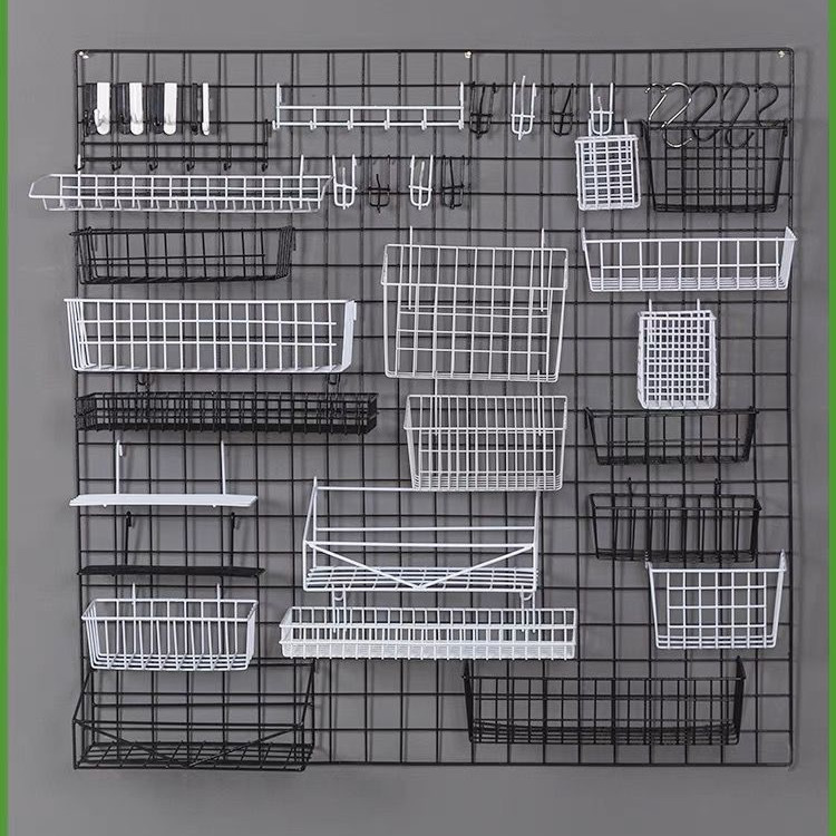 Grid Shelf Hanging Basket Tray Instant Noodles Supermarket Shelves Mesh ...