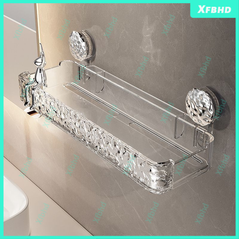 Suction Toilet Rack Wall Mount Punch Bathroom Wash Basin Bath ...
