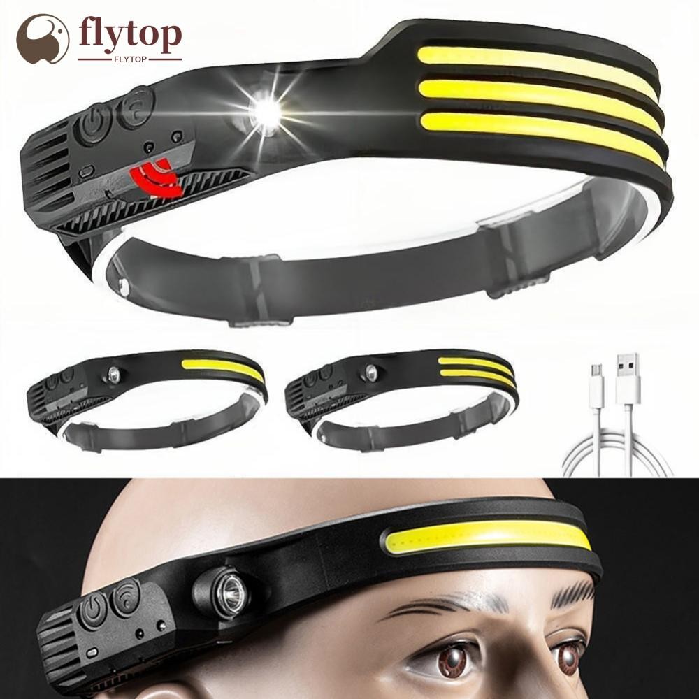 FLYTOP Multi-Functional LED Waving COB Sensing Headlight Outdoor ...