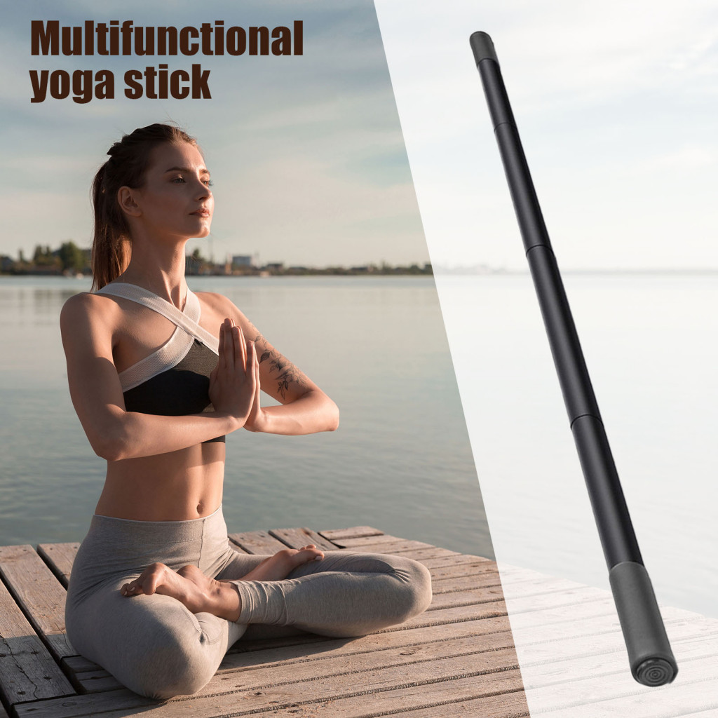 Mobility Stick Yoga Stick With Steel Rods Foam Handles