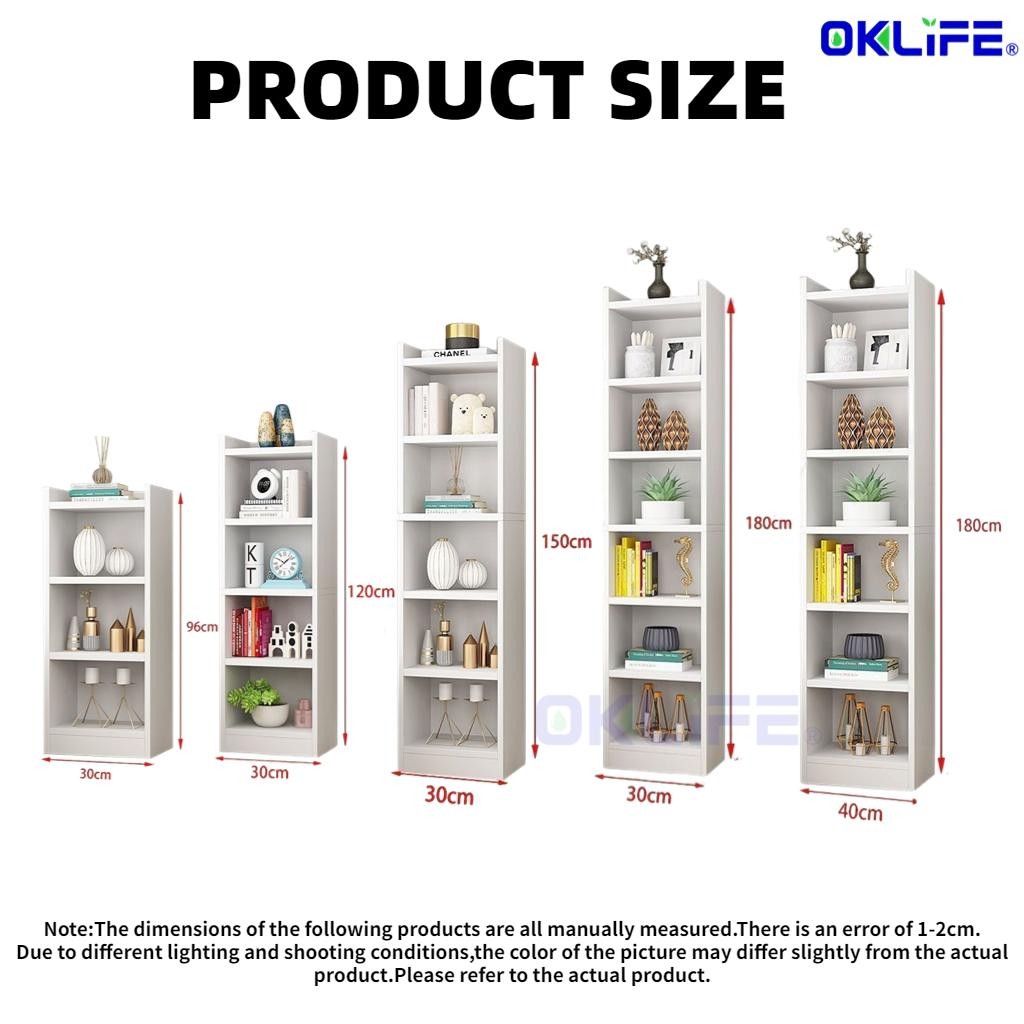 storage display cabinet floor bookshelf floor simple collection narrow seam small shelf Bookshelf Storage Rack view 9