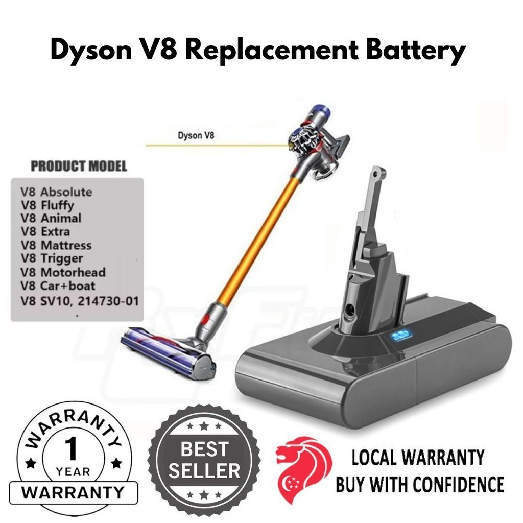 Best replacement battery for dyson v8 absolute sale