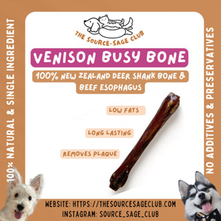 NEW ZEALAND Venison BUSY BONE air dried dog treats dog dental chew Shopee Singapore