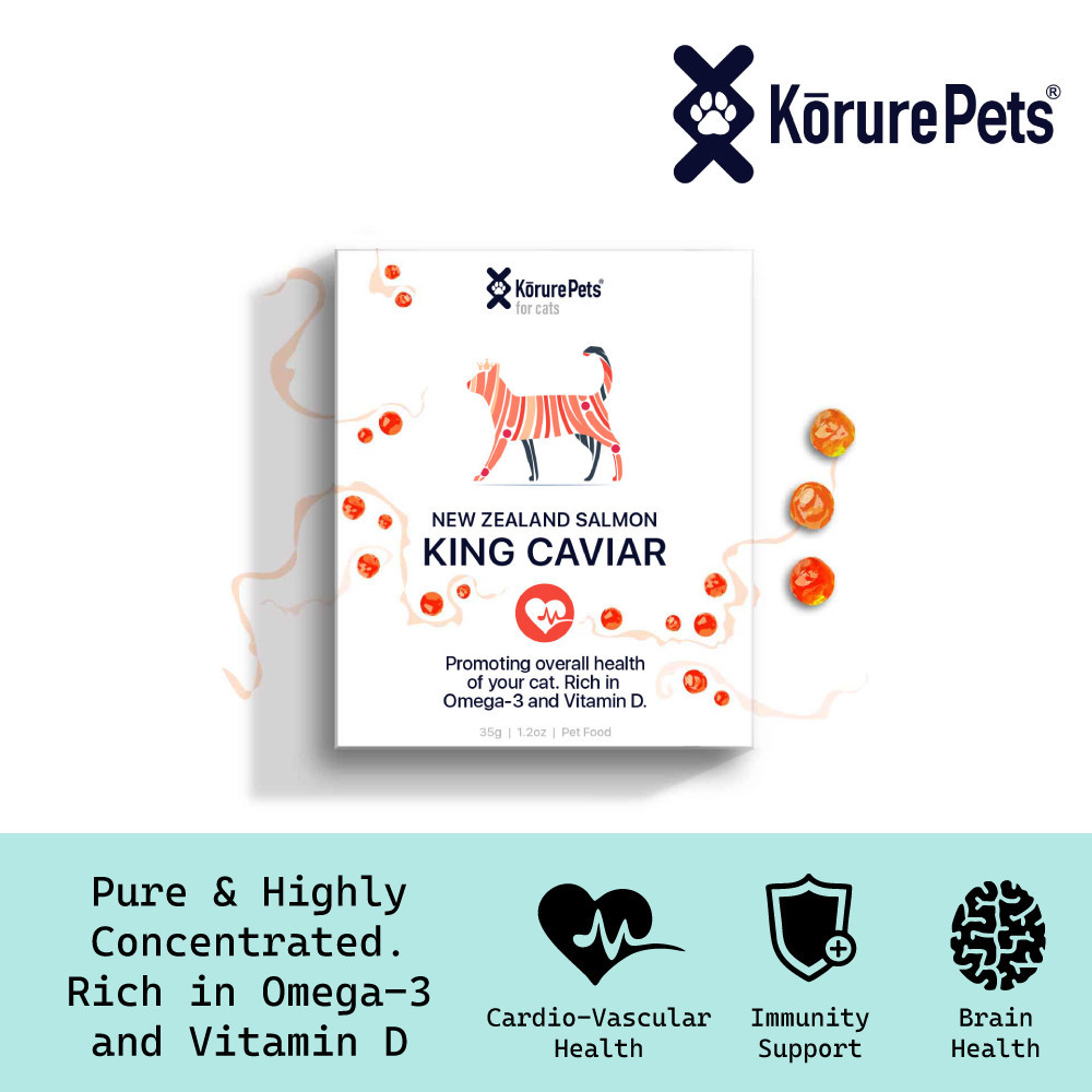 Korure Pets Cat Salmon Caviar - 35g Freeze Dried Whole Roe | Shopee ...