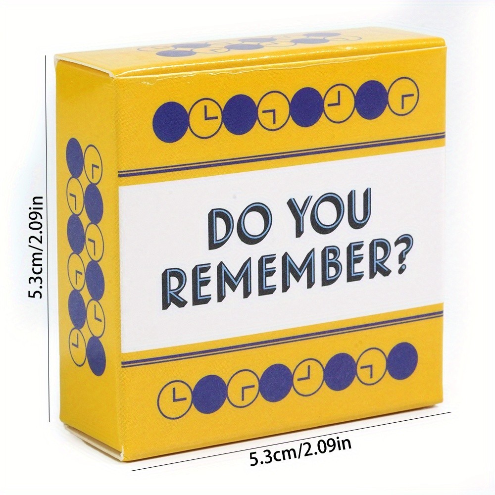 Do You Remember Card Game for Family Game | Shopee Singapore