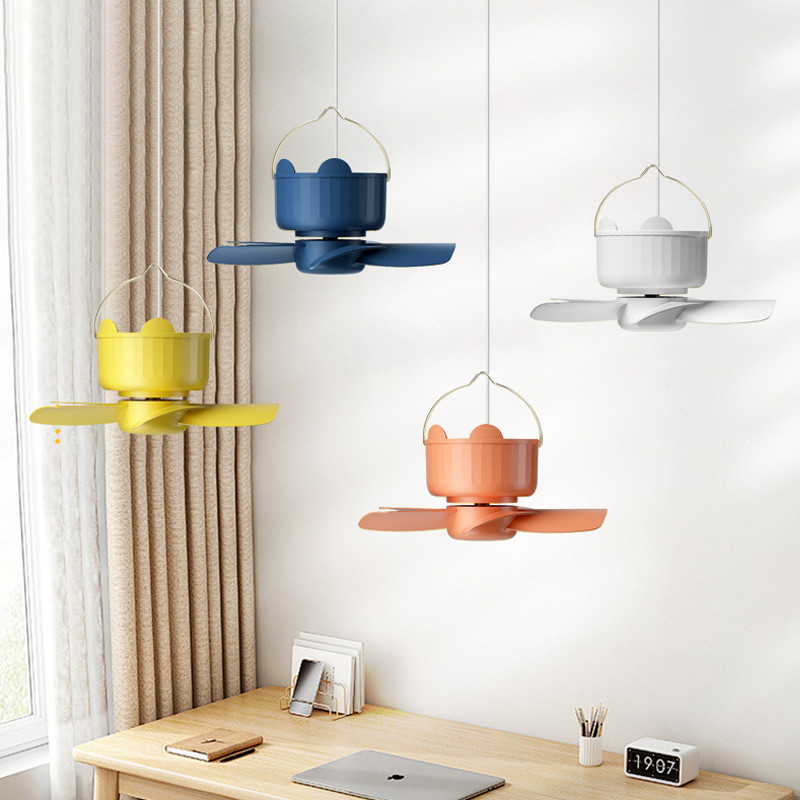 USB Fan Ceiling Fan Silent with Intelligent Control Timing Function ...