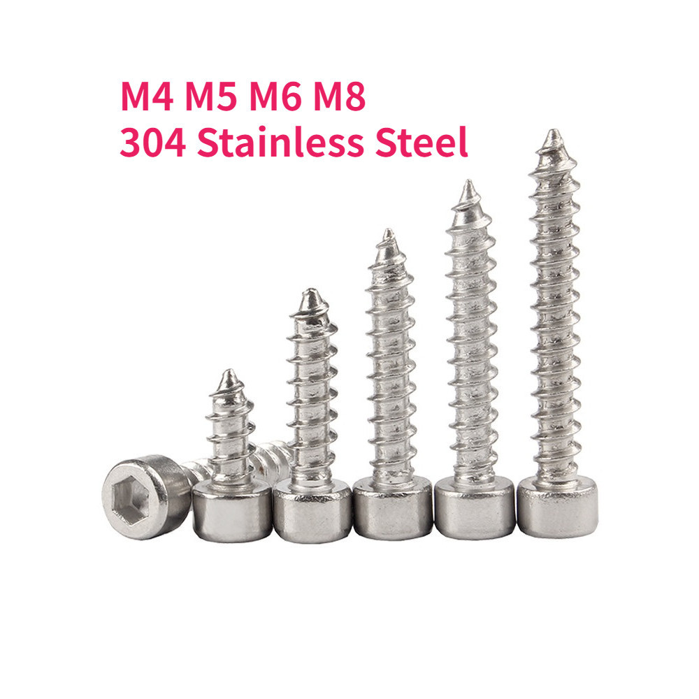 thumbnail image 2 of M3 M4 M5 M6 M8 M10 304 Stainless Steel Allen Head Hexagon Socket Flat 2 of 11