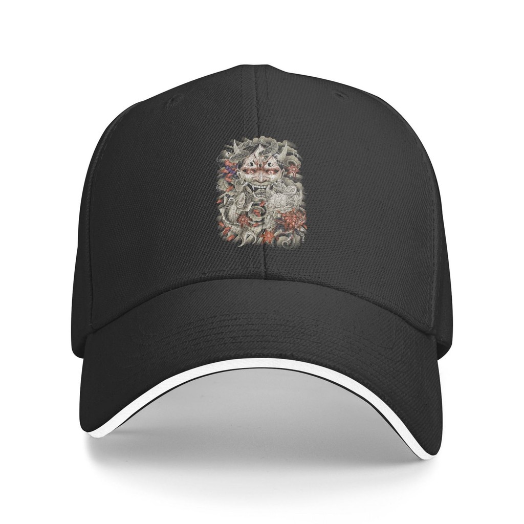 Fashion 100% Cotton Baseball cap Samurai Geisha Dragon Naga Rider Motor ...