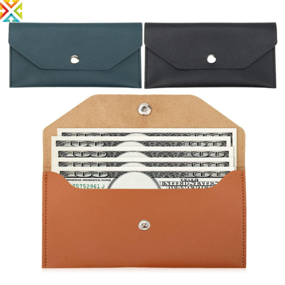PU Leather Wallet Ins Style Card Holder Long Simple Style Card Holder ...