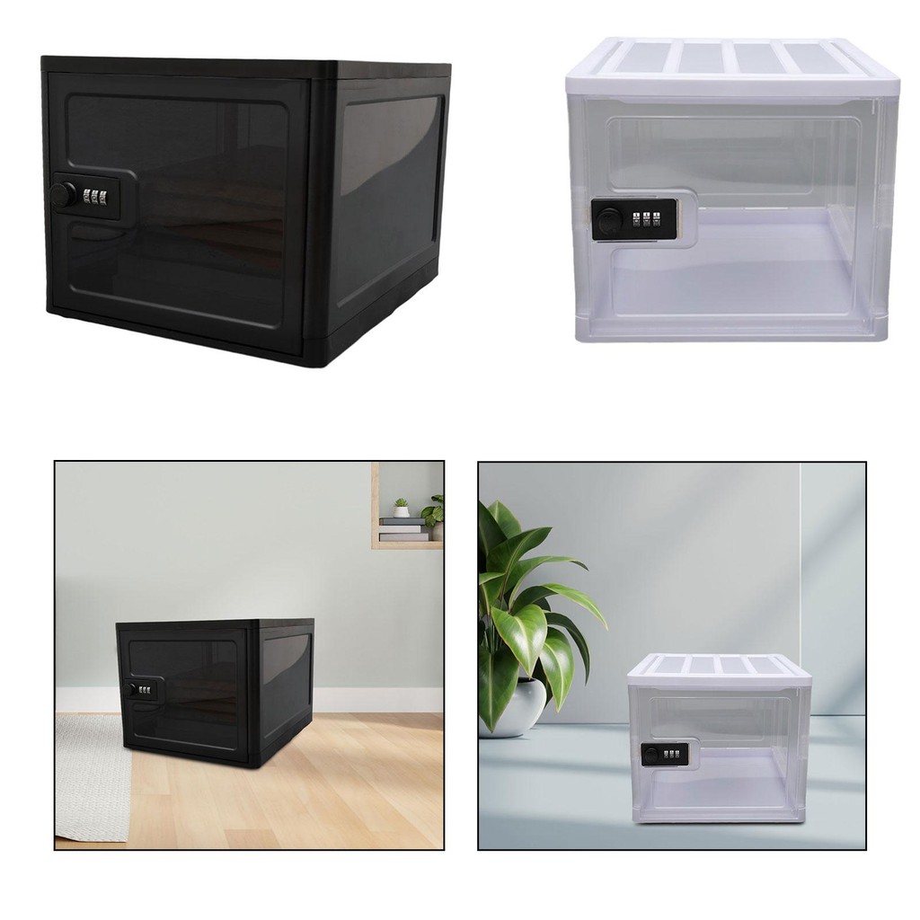 [Homyl478] Lockable Storage Box, Foldable Cabinet, Organizer ...