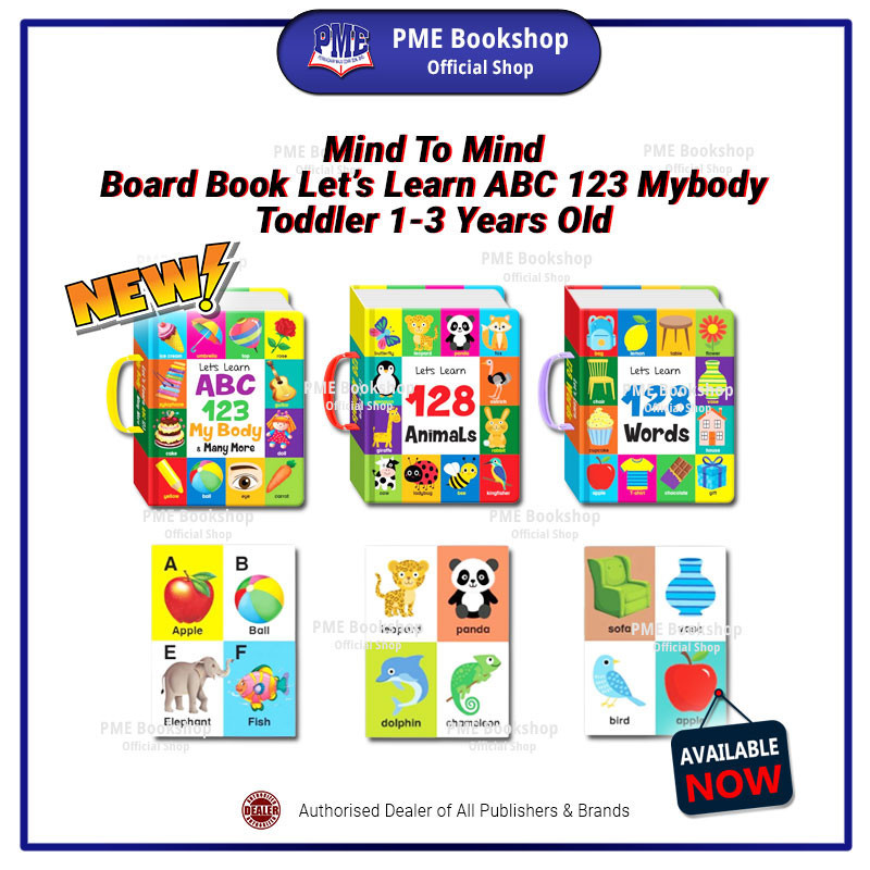 【PME Bookshop】 Mind To Mind: Board Book Series – Let's Learn ABC 123 My ...