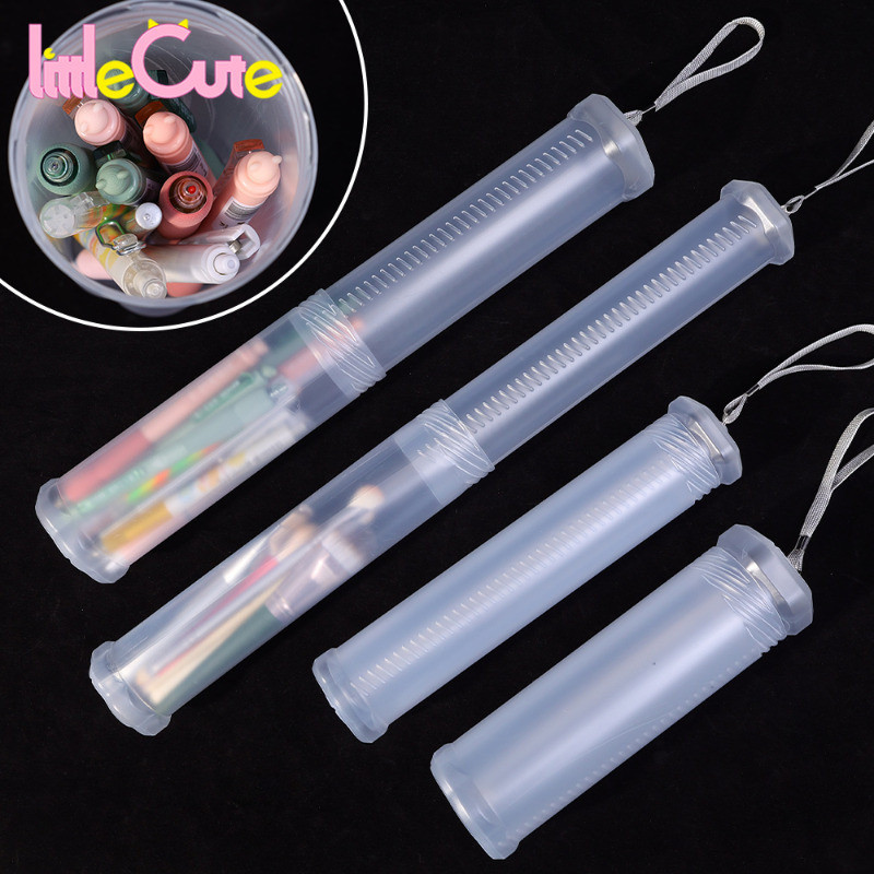 Retractable Pencil Holder Long Tube Storage Holder Dustproof
