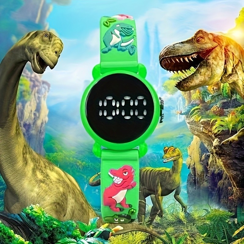 Kegllect Kids LED Watch children s Dinosaur Cute Catoon 3D Digital Watches for Boys