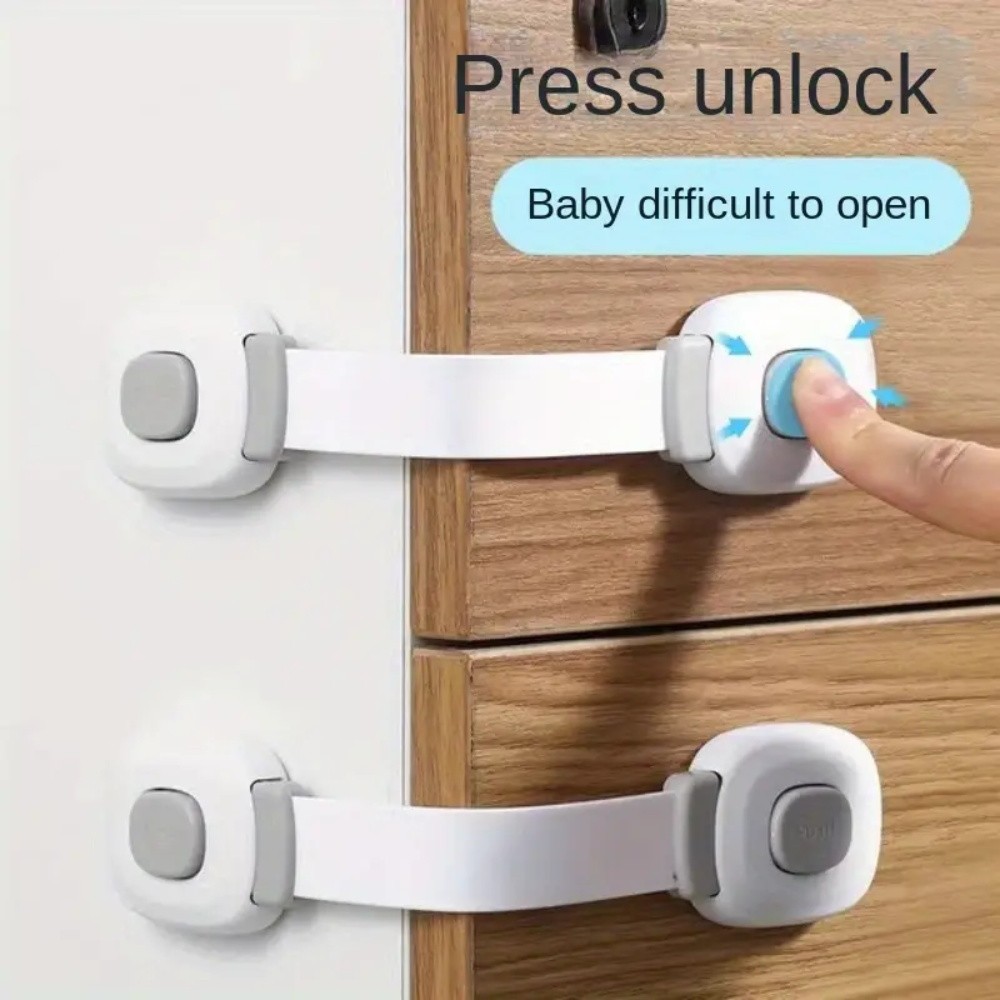 No punching Multifunctional Children's Refrigerator Safety Lock Cabinet ...