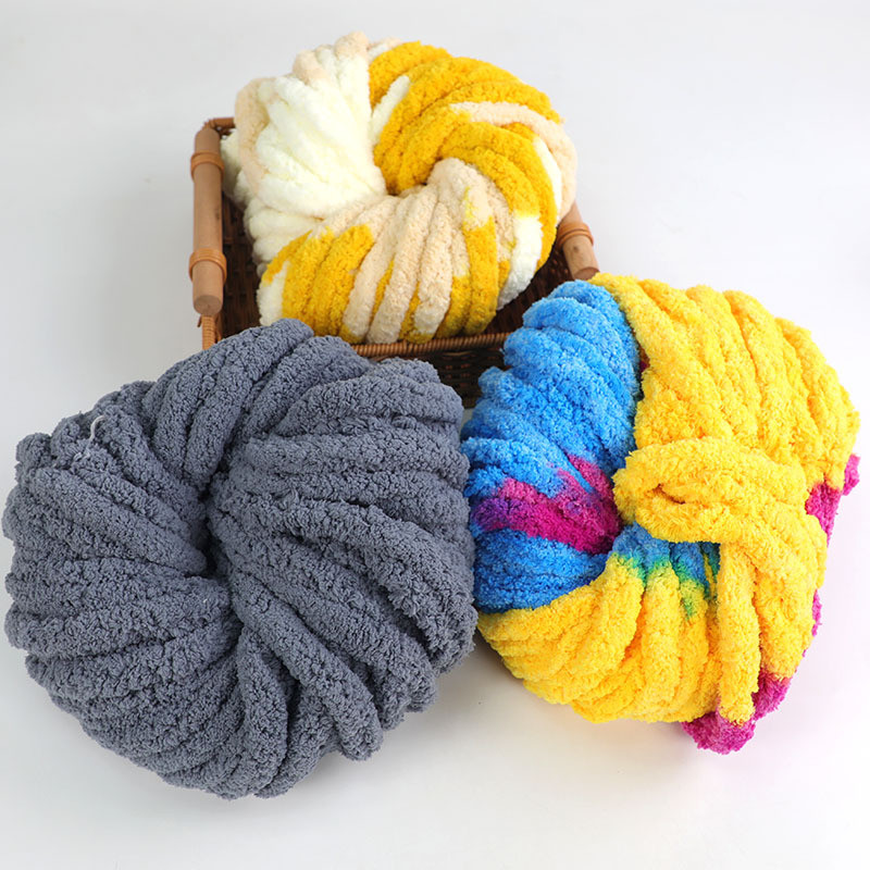 2CM Diameter Super Thick Ice yarn Thread Hand-Knitted Cushion Iceland ...