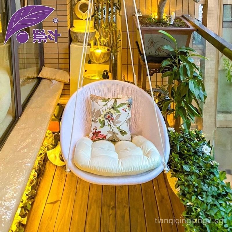 Purple Leaf Hanging Chair for Balcony Bedroom, Popular with Girls ...