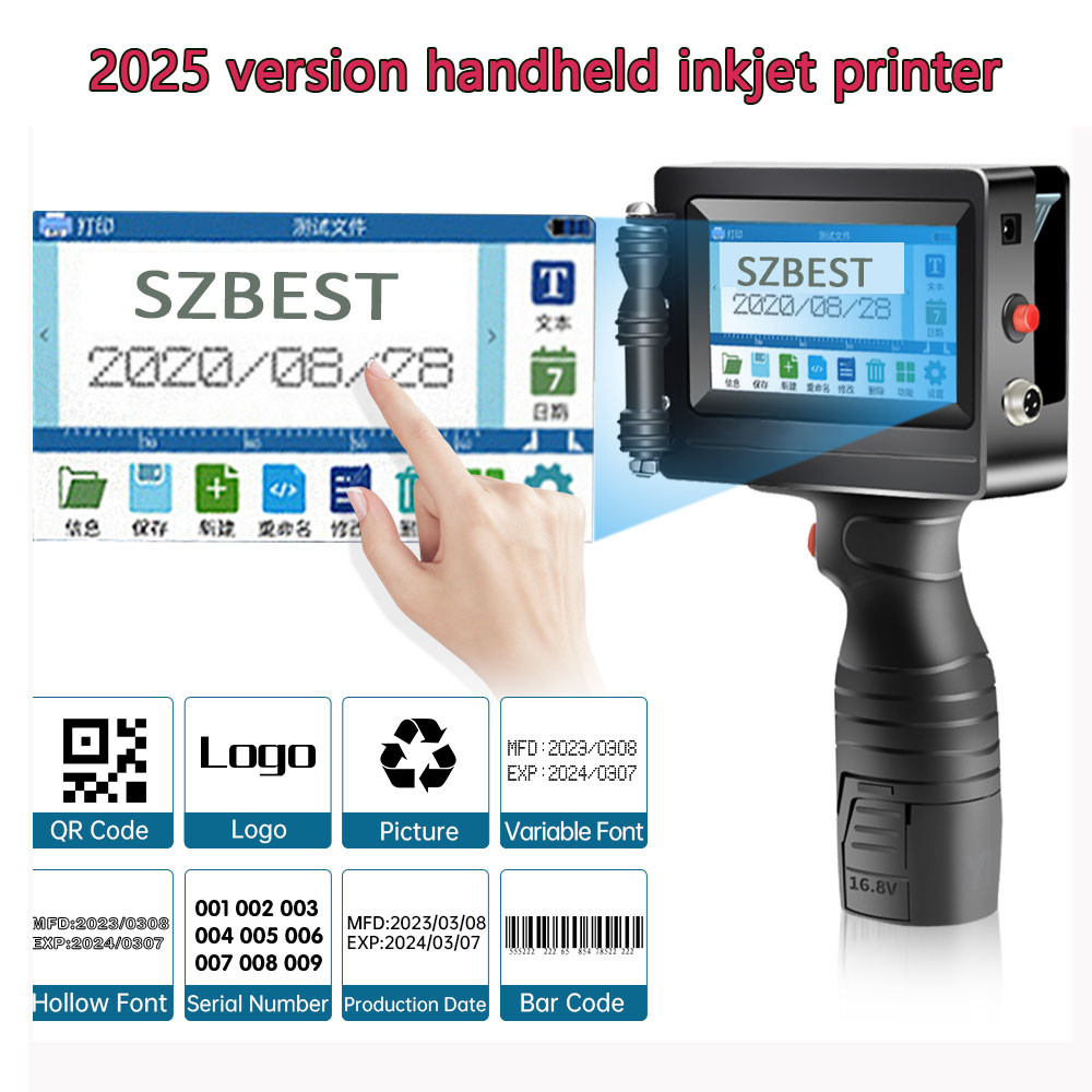 2025 version Handheld Inkjet Printer Gun 12.7mm with Fast-Drying Ink ...
