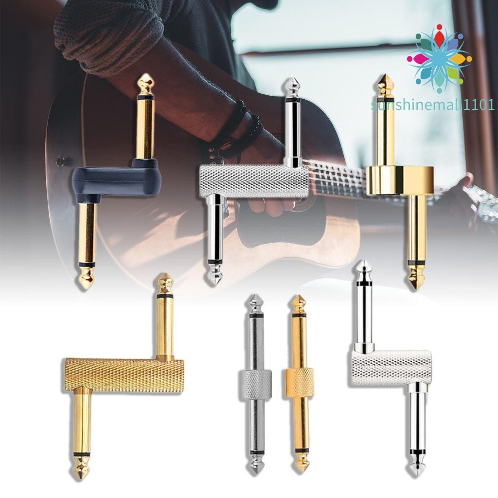 4pcs Guitar Pedal Connectors - Patch Plug Adapter for Pedalboard ...