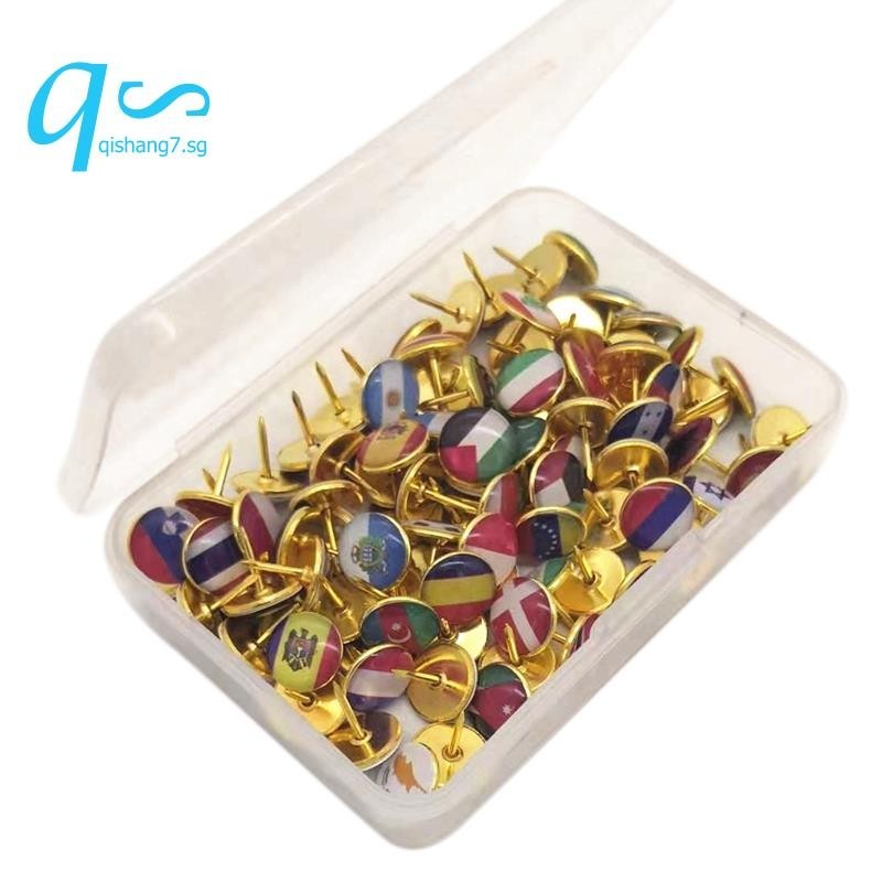 Push Pins National Flag Thumb Tacks Country Map Push Pins for Bulletin ...