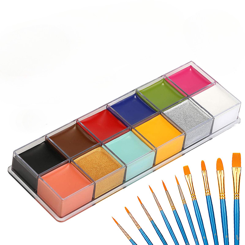 SFX Makeup Kit 12 Color Face Body Paint Oil Stage Special Effects ...