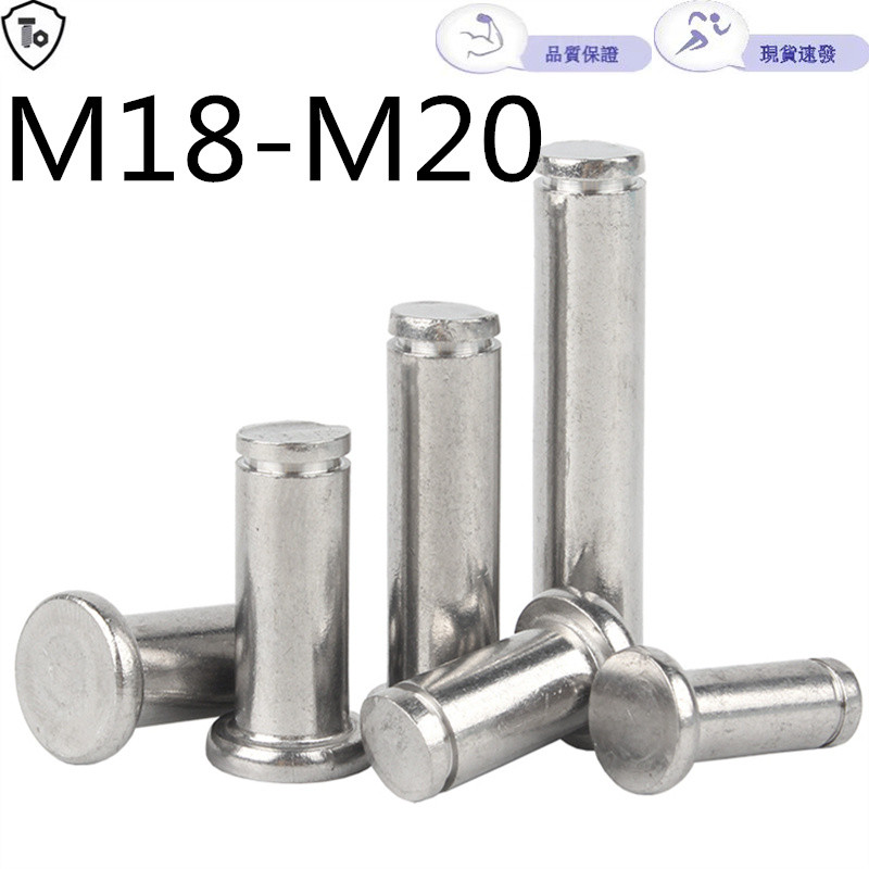 304 Stainless Steel Pin Shaft M18-M20 Flat Head with Slot Pin Shaft ...