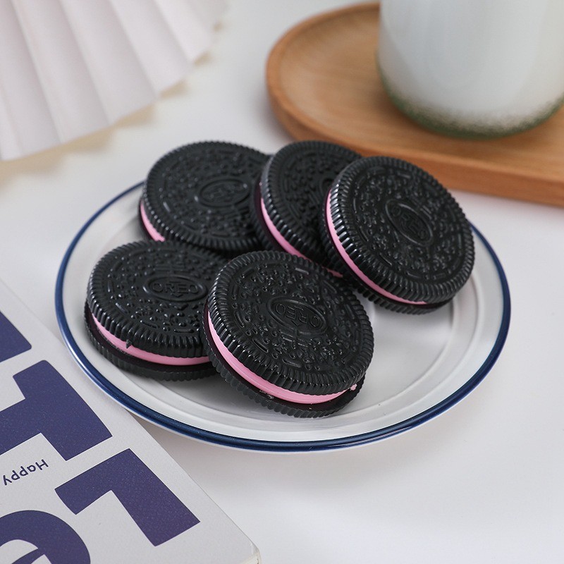 Artificial Cookie Fake Cream Sandwich Biscuits Simulation Realistic ...
