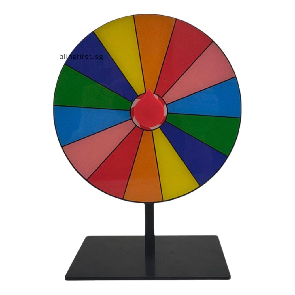 [Blingfirst] 1 Set Color Roulette Wheel Tabletop Prize Wheel Dry Erase ...