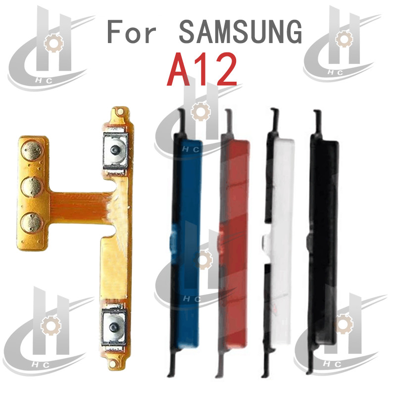 For Samsung Galaxy A12 A125 Power Volume Side Button Flex Cable Keys ...