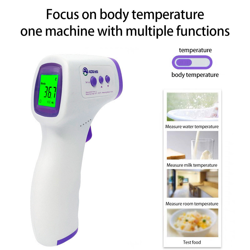 Digital Infrared Non-Contact Forehead Thermometer – Fast 1s Reading ...