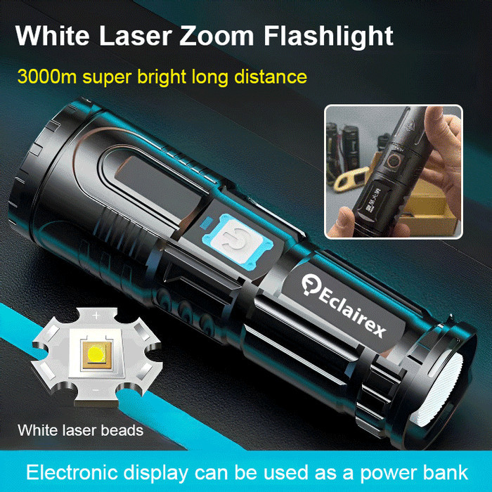 Buy 1 Free 1 [3000m Super Bright Long Distance] White Laser Telescopic ...