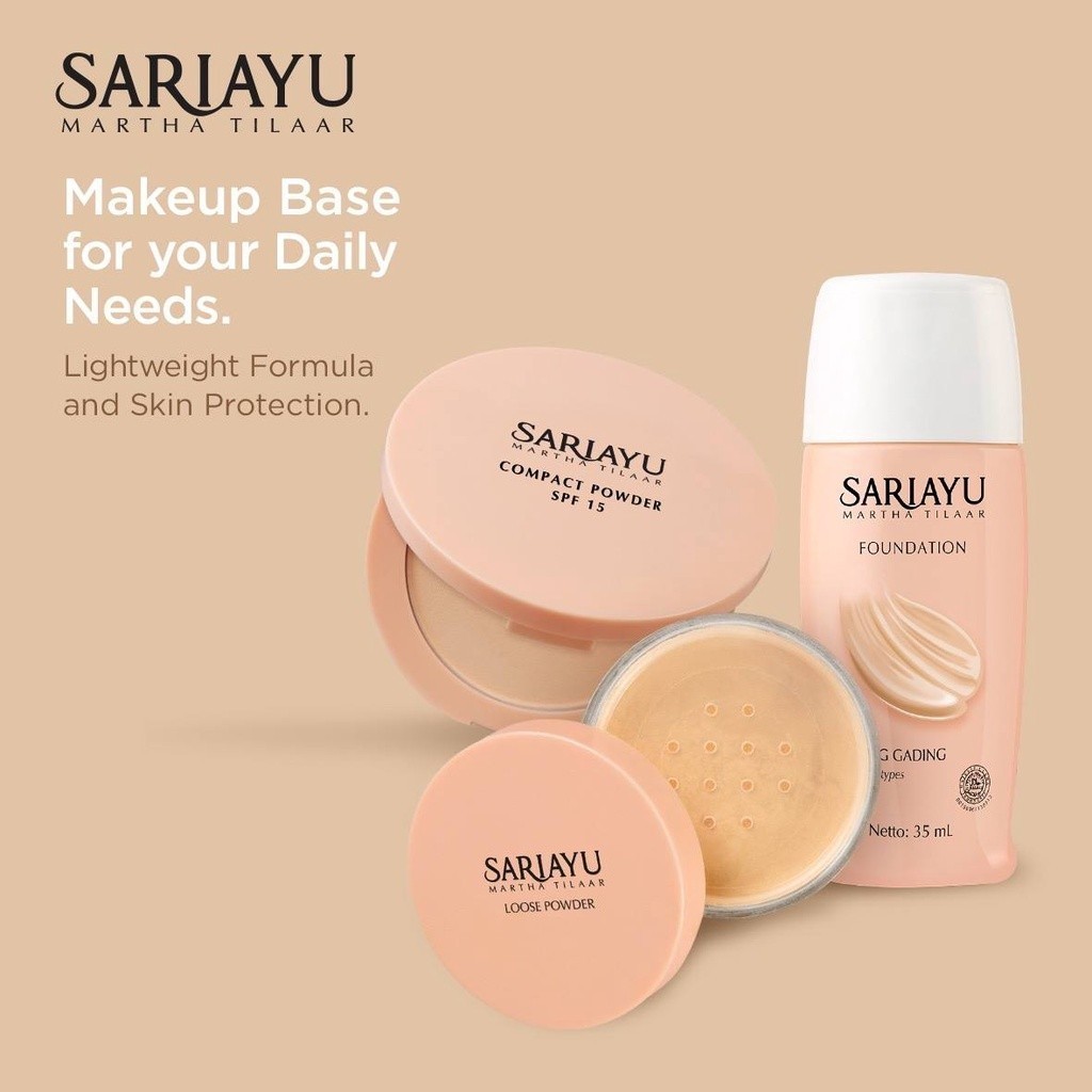 Sariayu Loose Powder 14gr - Bedak Tabur - Sari Ayu / Merah Jingga Official - Gambar 4