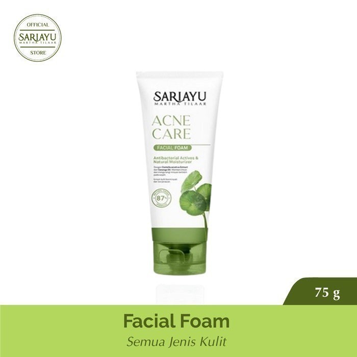 Sariayu Acne Care Facial Foam 75gr - Sari Ayu / Merah Jingga Official - Gambar 4