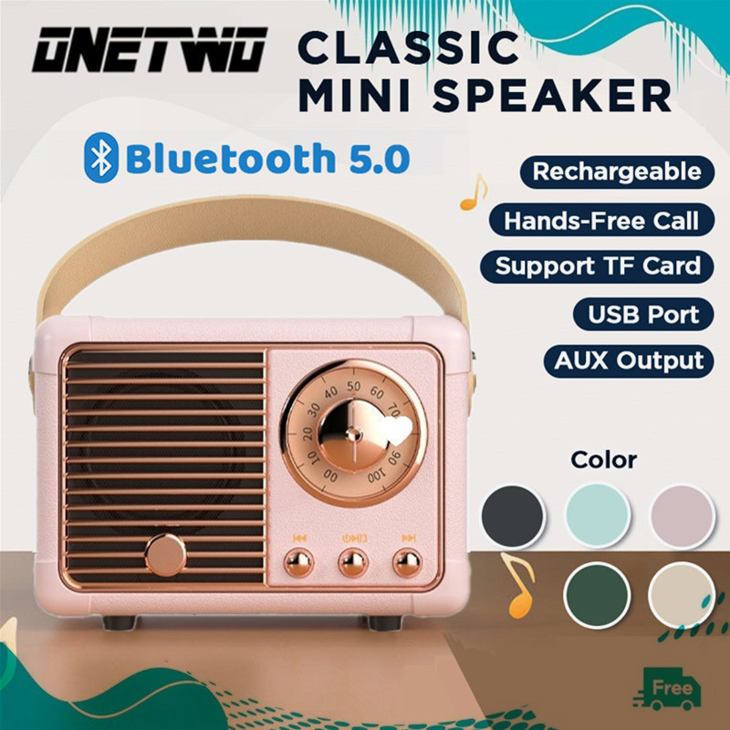 【IN STOCK】Retro Portable Wireless Bluetooth Speaker Vintage Classical ...