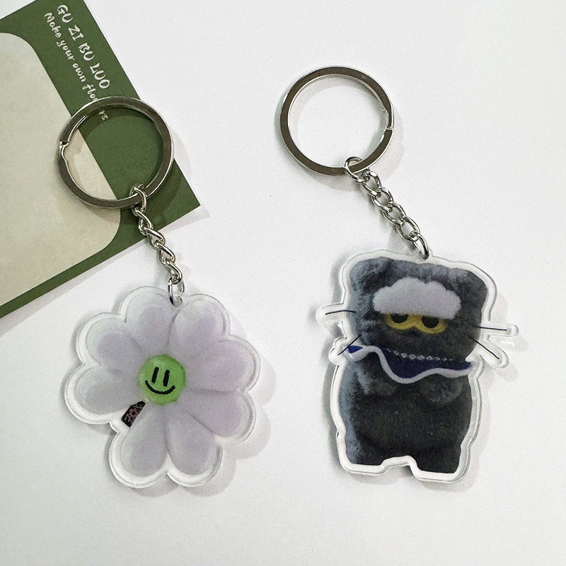 Kpop Idol G-DRAGON Acrylic Key Ring ZOA Double Sided Printing Keychains ...