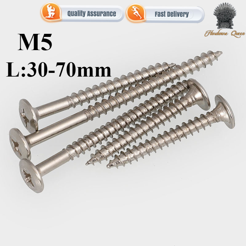 [QL] Screws, Self-Tapping Screws, Large Flat Head Phillips Furniture ...