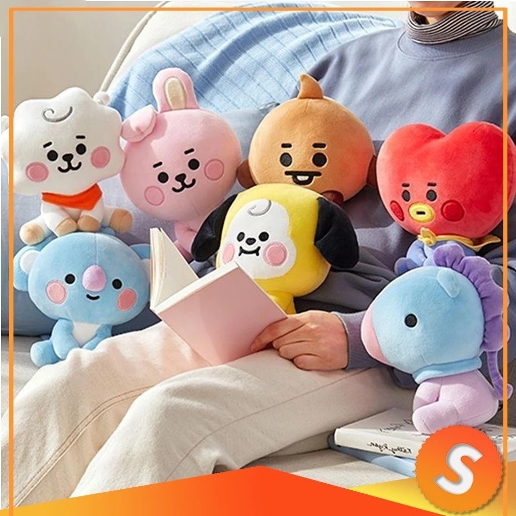 KPOP BTS BT21 Seated Doll 35cm Baby Plush Toy TATA COOKY CHIMMY KOYA SHOOKY  MANG RJ C023 | Shopee Singapore