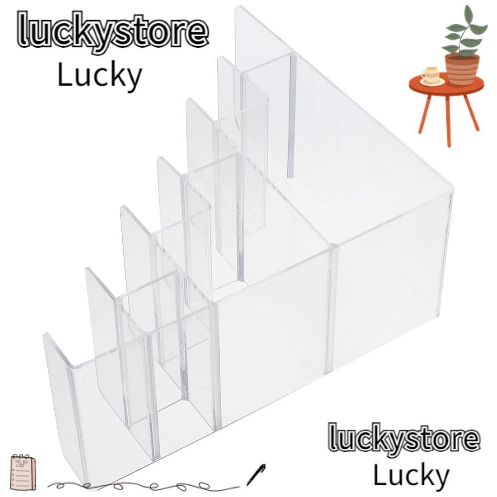 LUCKY Display Risers, Transparent 6 Tiers Wallet Holder Stand, Durable ...