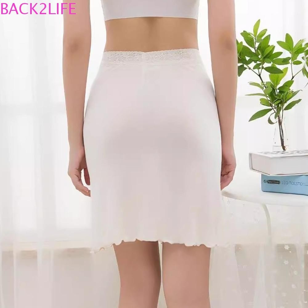 BACK2LIFE Safety Underskirt Slips, A-line Ultra-thin Lace Short