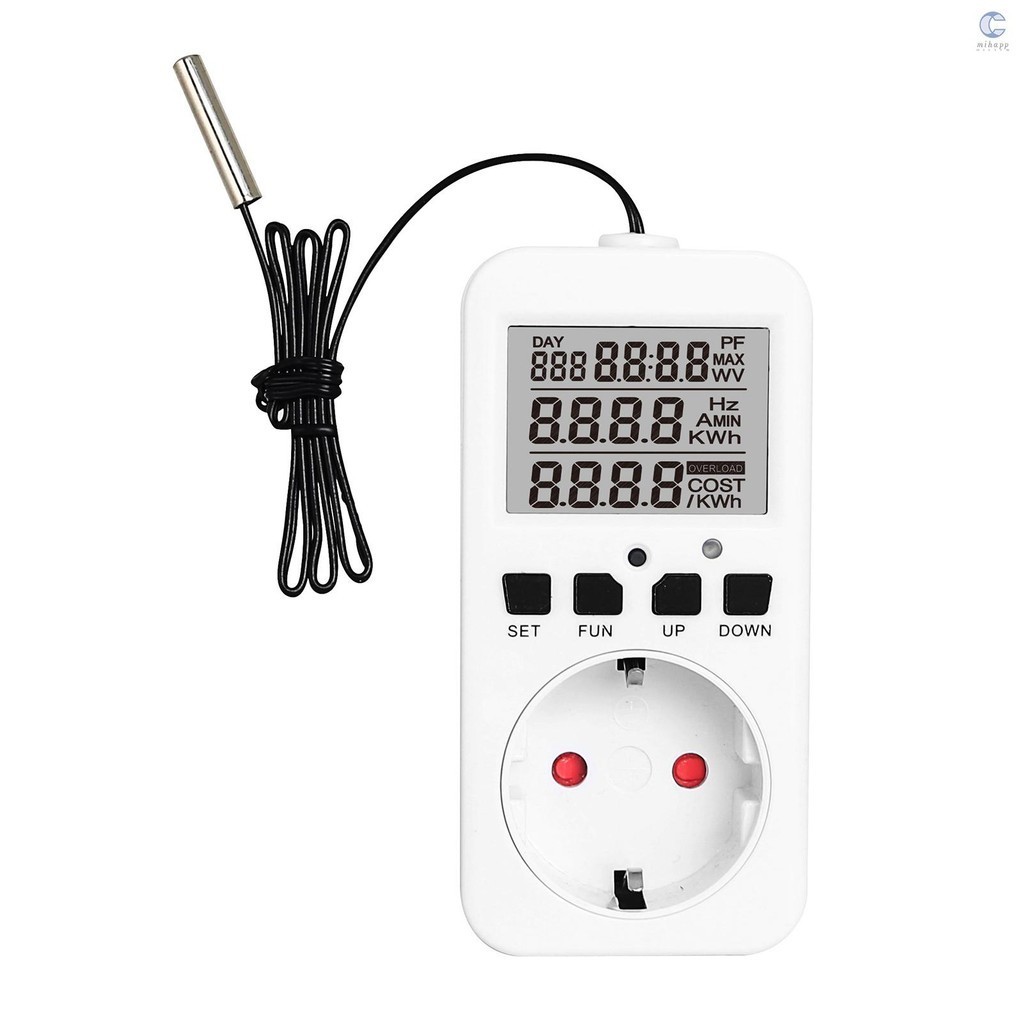 MIS Digital Thermostat Plug Socket Reptile Temperature Controller ...