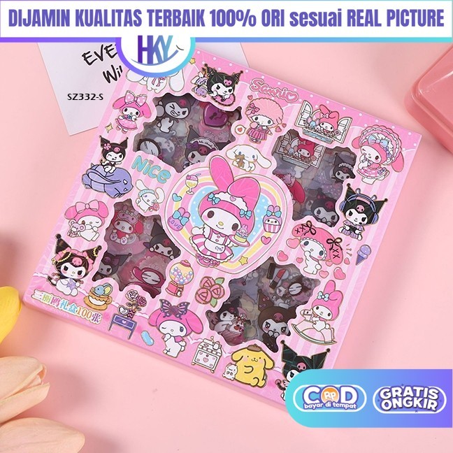 HKY Kuromi Melody DIY Sticker Toys for Girls Creativity KKV 7 5 4 Years ...