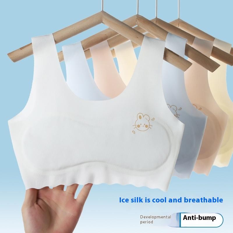 Summer thin anti bulge point girls' bra 12-16 years old, middle and ...