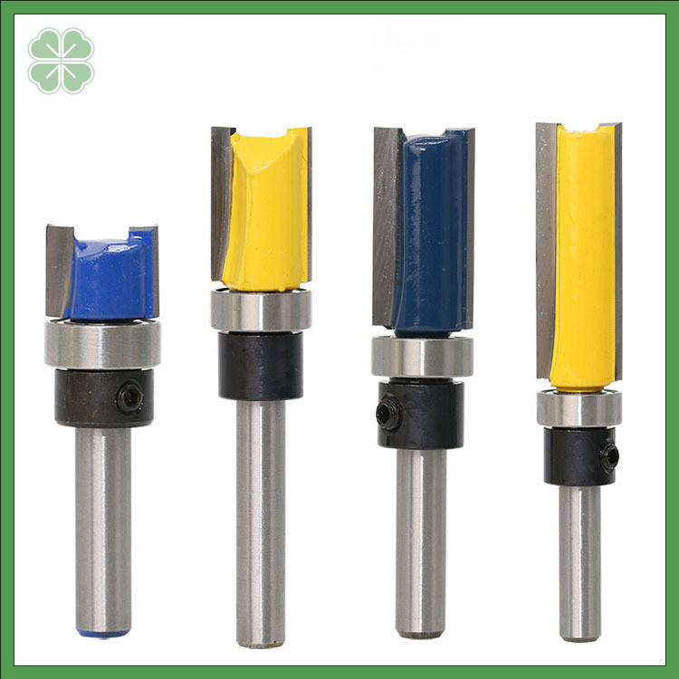 1/4 Inch Shank Straight Router Bit Set 3pcs Trim and Pattern Bit with ...