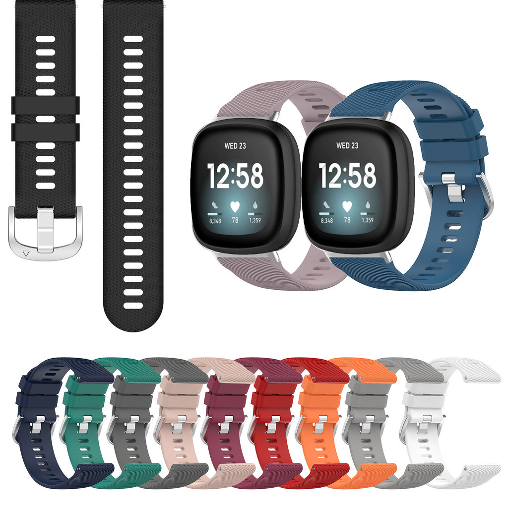 Silicone Strap For Fitbit Versa 3 4 Sense 2 Versa4 Versa3 Simple ...