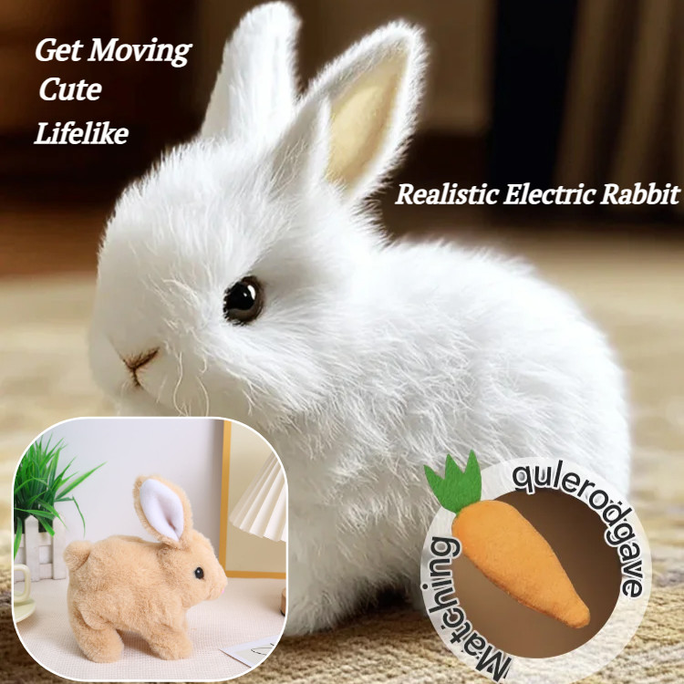 Soft And Cute Electronic Rabbit Dol/Little Bunny AI Simulation ...