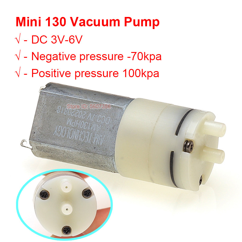 Dc 3V 3,7 V Mikro -Szivattyú Kis Mini Oxigénnyomás Szivattyú Membrán - Foto 5