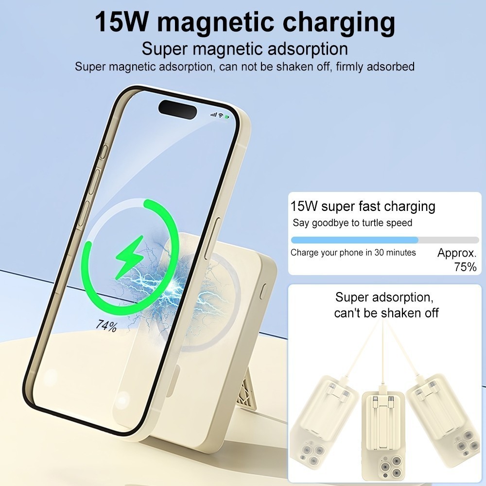 WP magnetic power bank cable detail